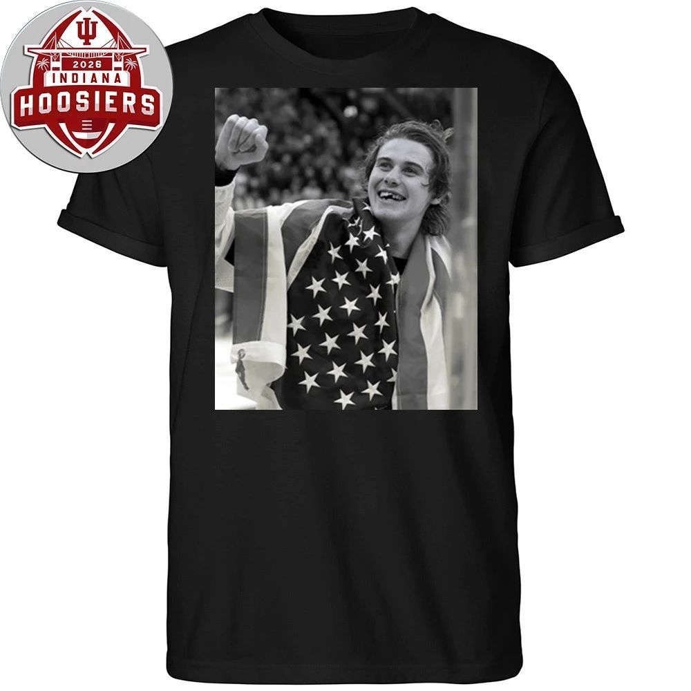 USA Olympic Gold Medal Hockey Jack Hughes Flag Shirt