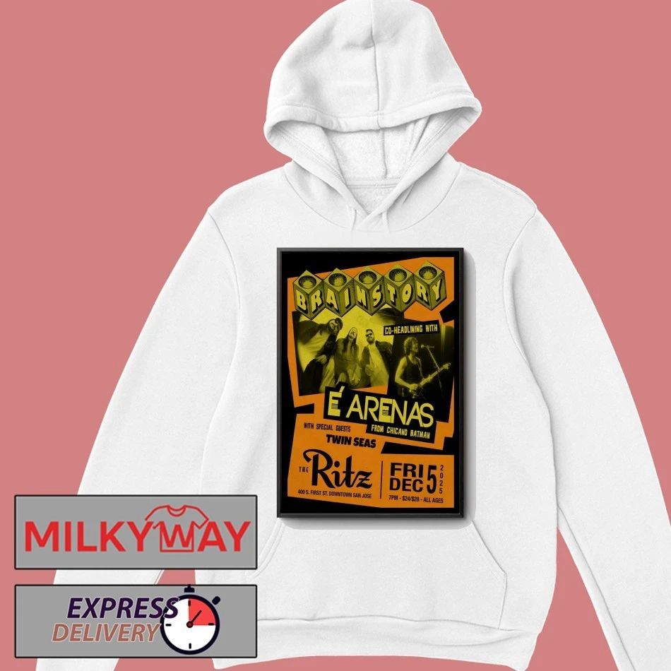 Brainstory Dec 5 2025 San Jose Tour Poster shirt