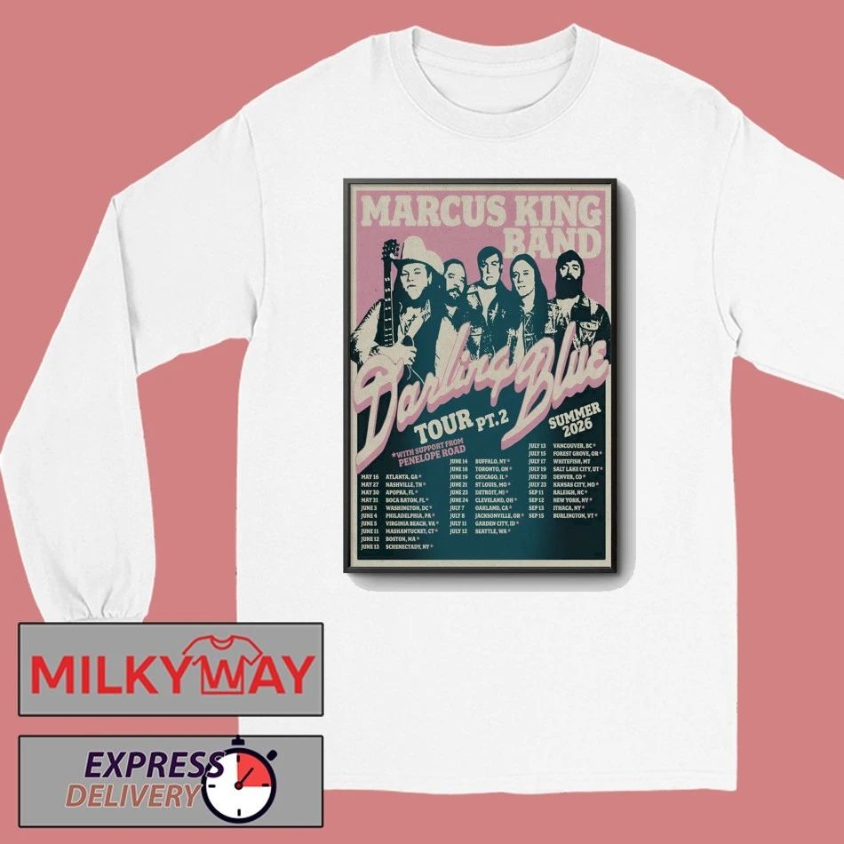Marcus King Band Darling Blue Tour Summer 2026 Poster shirt