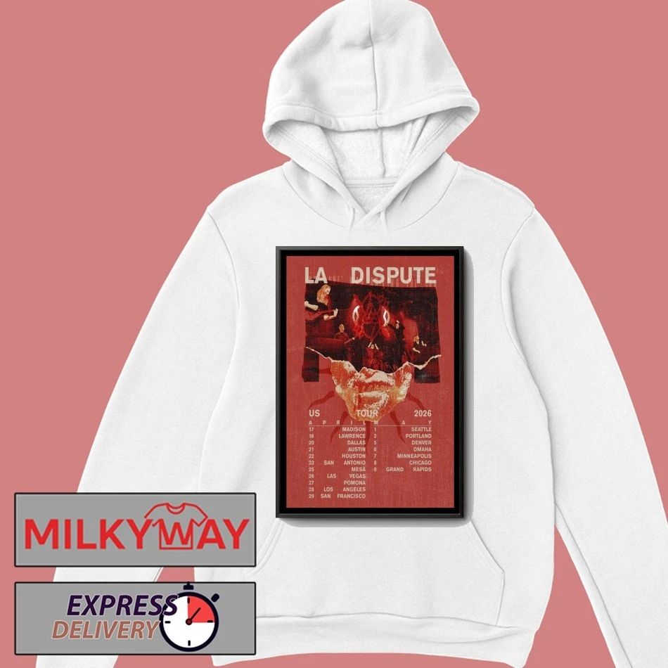 La Dispute US Tour April & May 2026 Tour Poster shirt