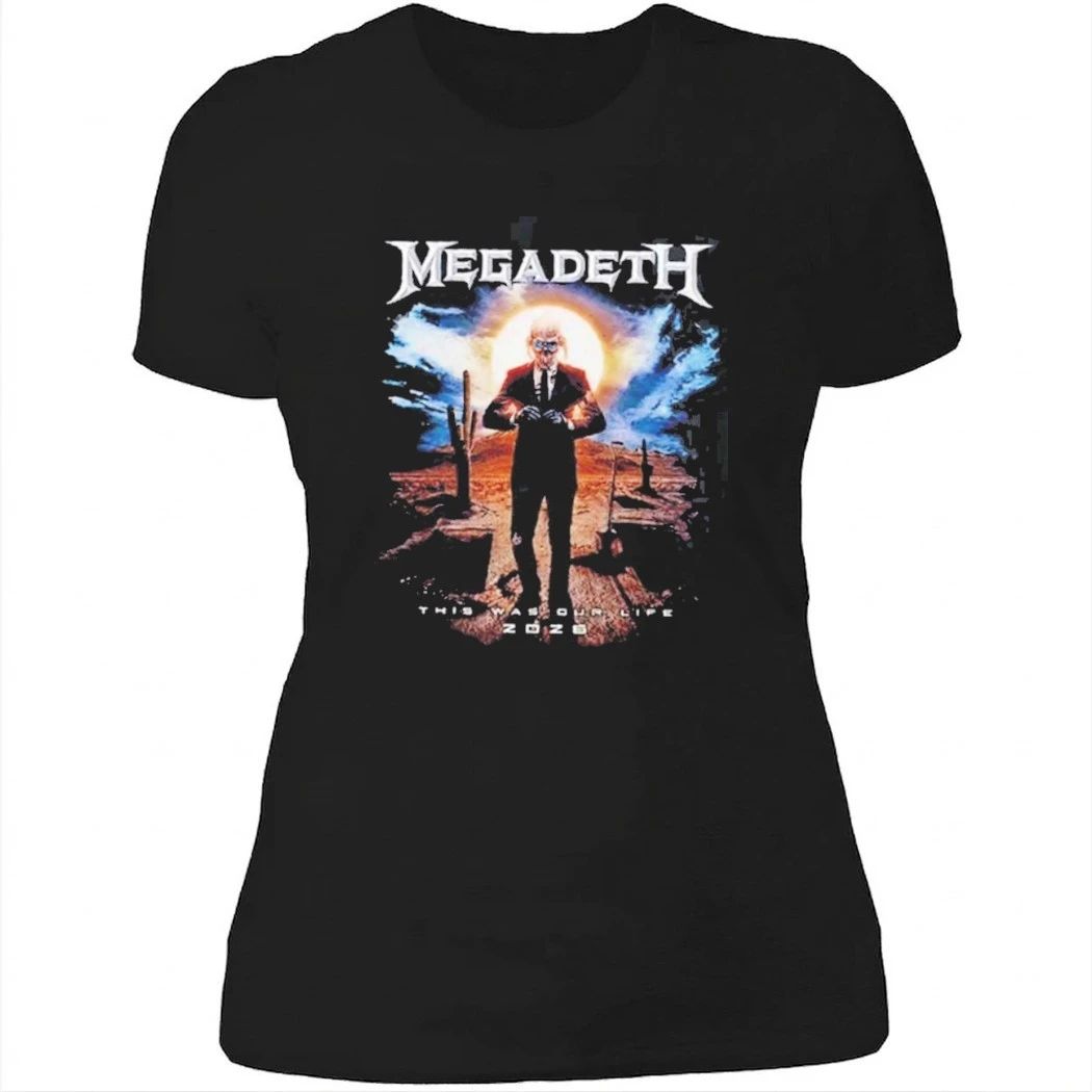 Megadeth This Was Our Life 2026 Latin America Tour Merch Official Gentle Vic Rattlehead With Shirt