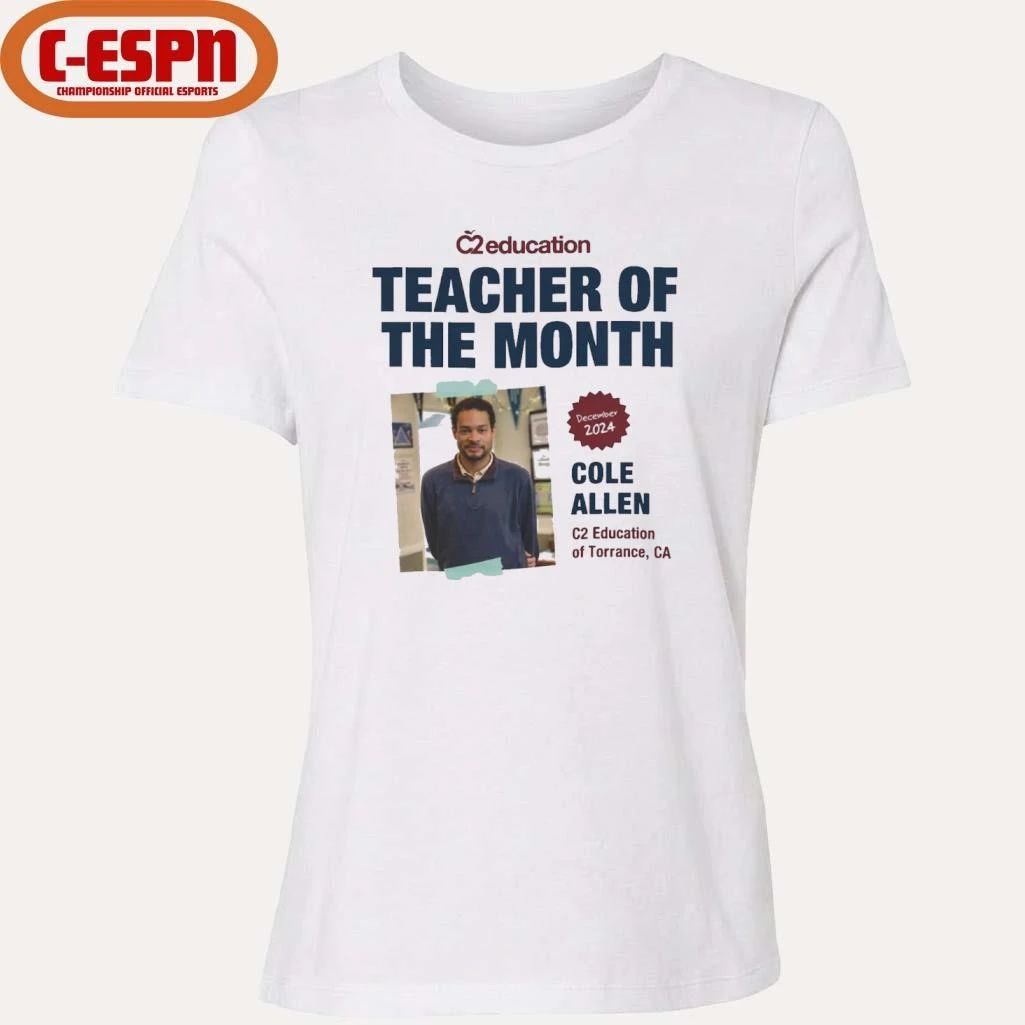 Cole Thomas Allen Teacher of the Month Shirt