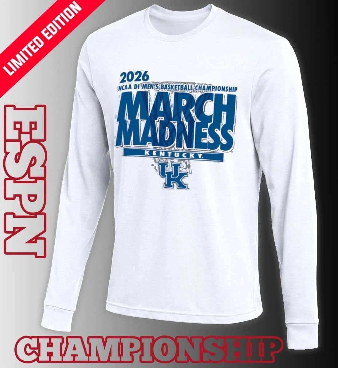 Kentucky Men’s Basketball Single Team NCAA March Madness Shirt