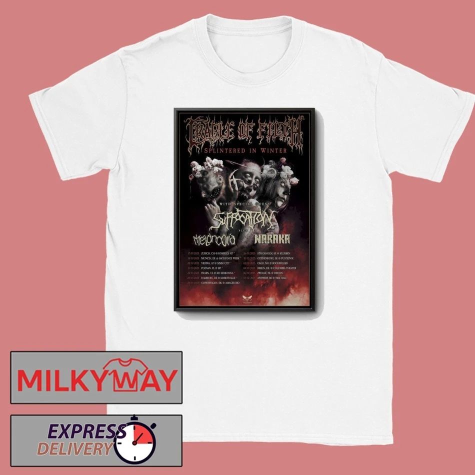 Suffocation Splintered In Winter Tour 2025 Poster shirt