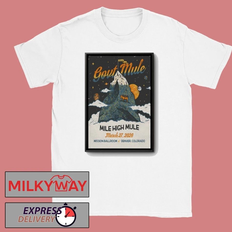 Gov’t Mule Tour Denver CO On Mar 27 2026 Poster shirt