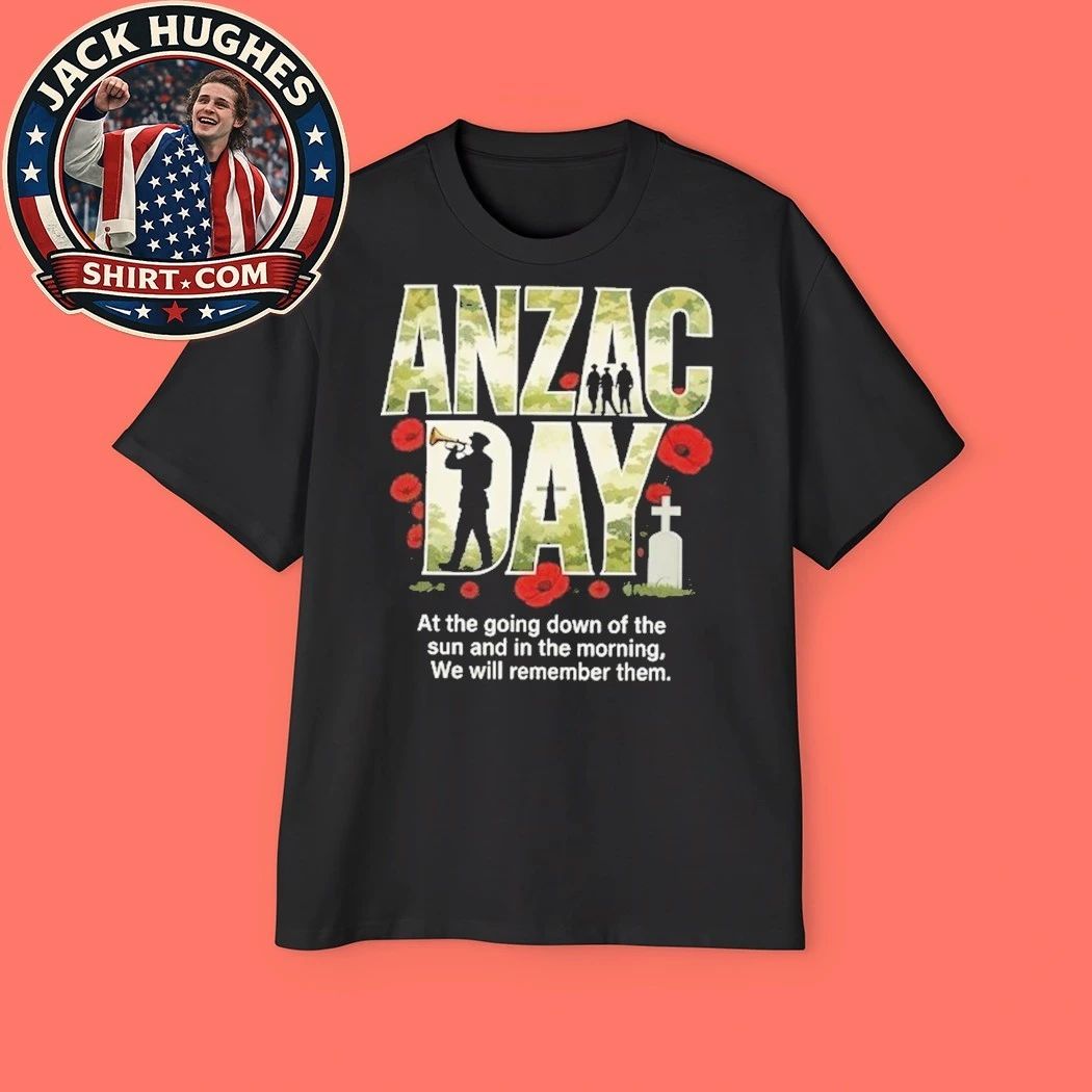 ANZAC Day Lest We Forget Poppies 2026 T-Shirt