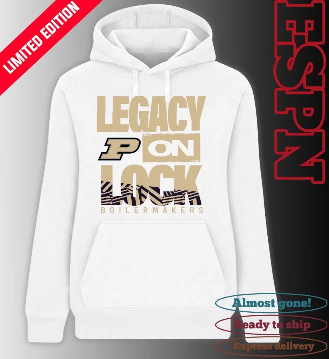 Purdue Boilermakers Basketball Legacy On Lock Bench T-Shirt