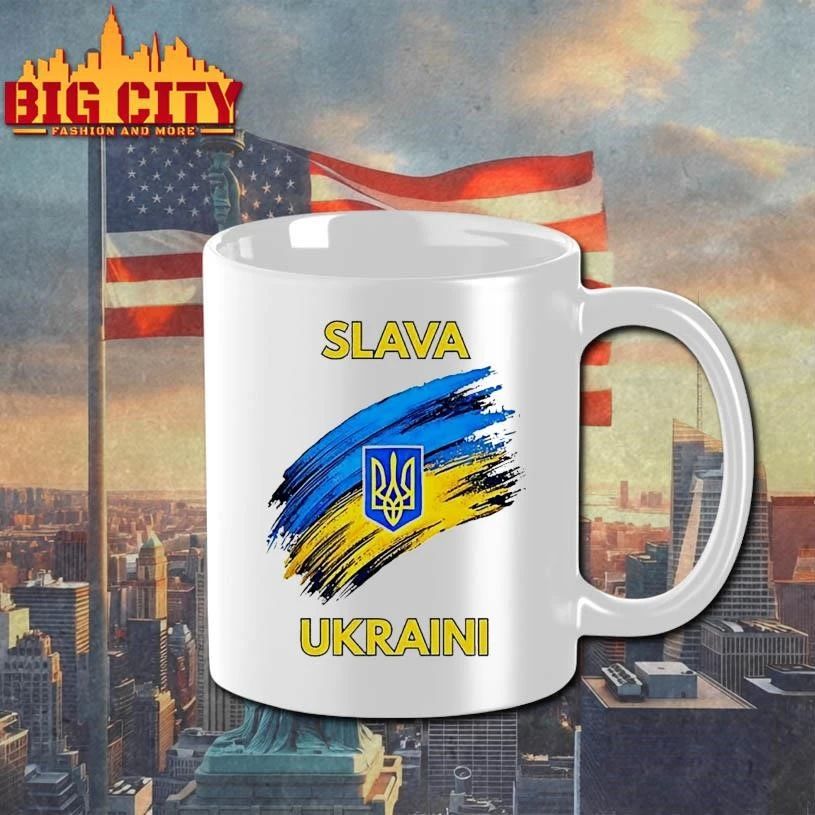 Slava Ukraini Ukrainian Slogan Graphic Shirt