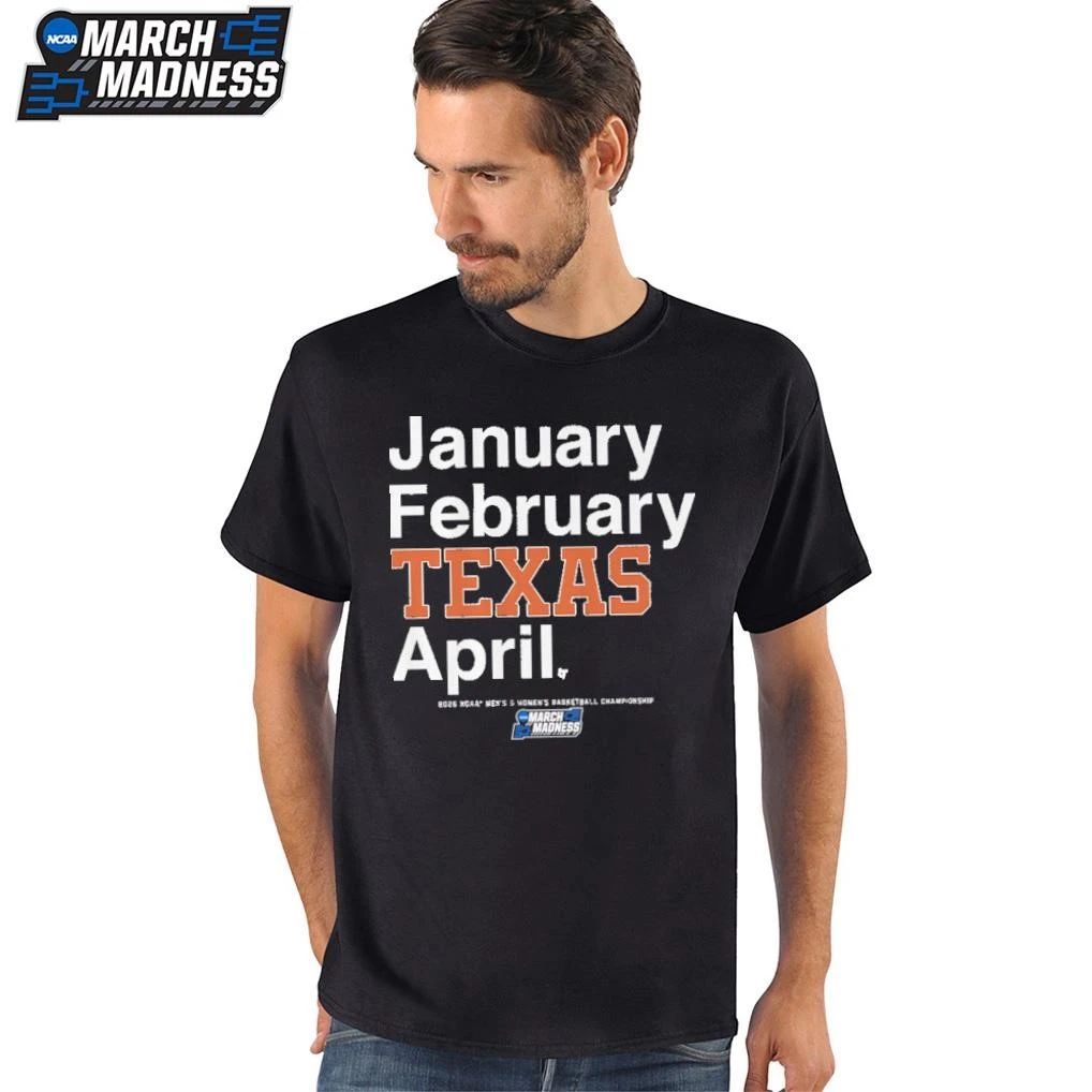 Texas Longhorns Men’s and Women’s Basketball 2026 March Madness Month T-Shirt