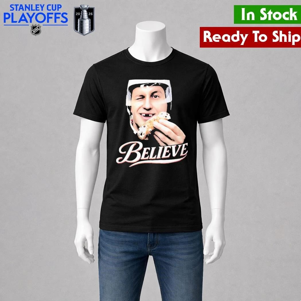 Jack Hughes Mask Flyers Believe Shirt