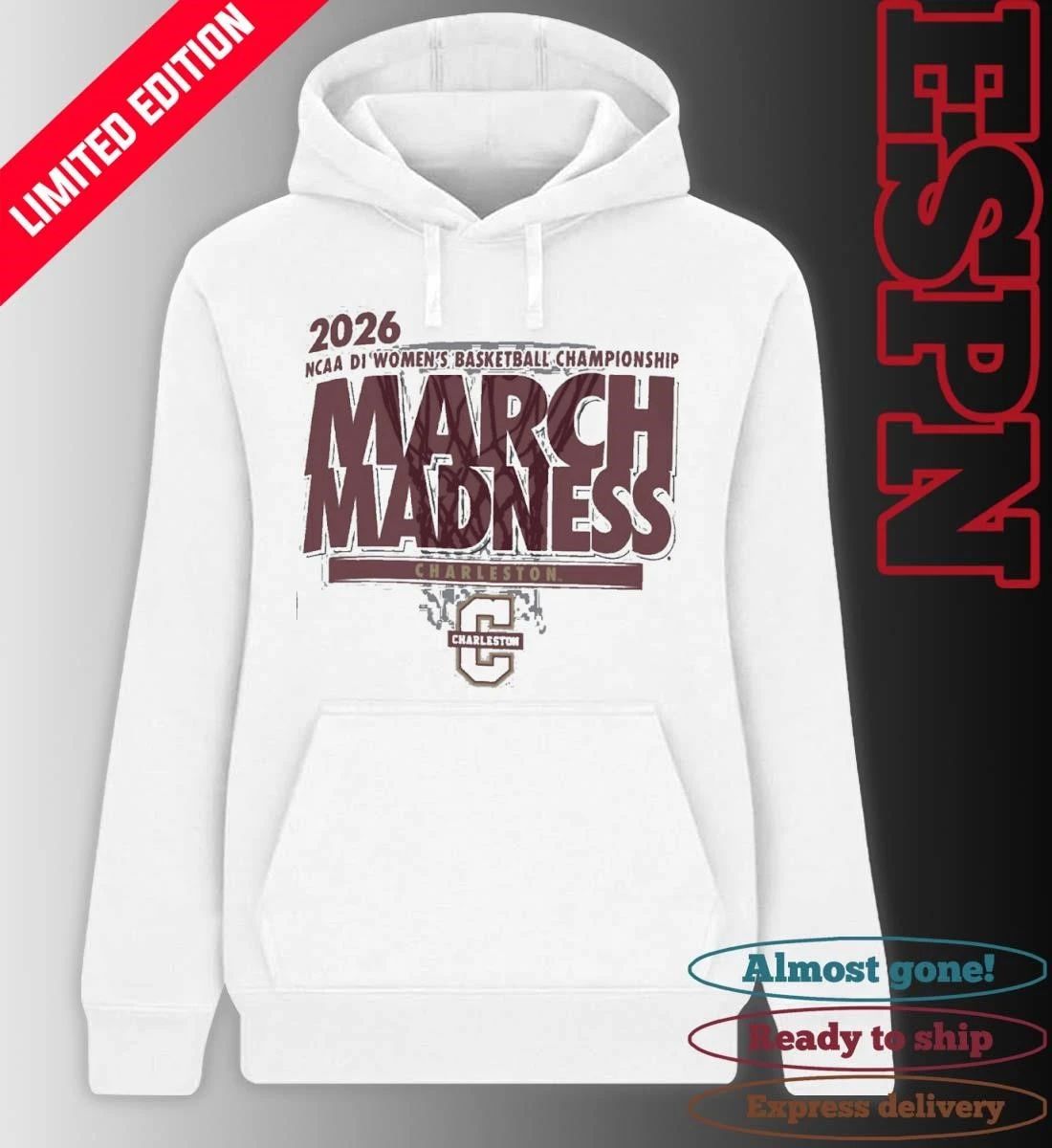 Charleston Women’s Basketball Single Team 2026 NCAA March Madness Shirt