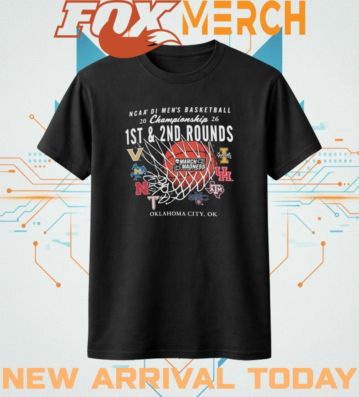 Oklahoma City, Ok 2026 NCAA Division I Men’s Basketball Championship 1st & 2nd Rounds shirt