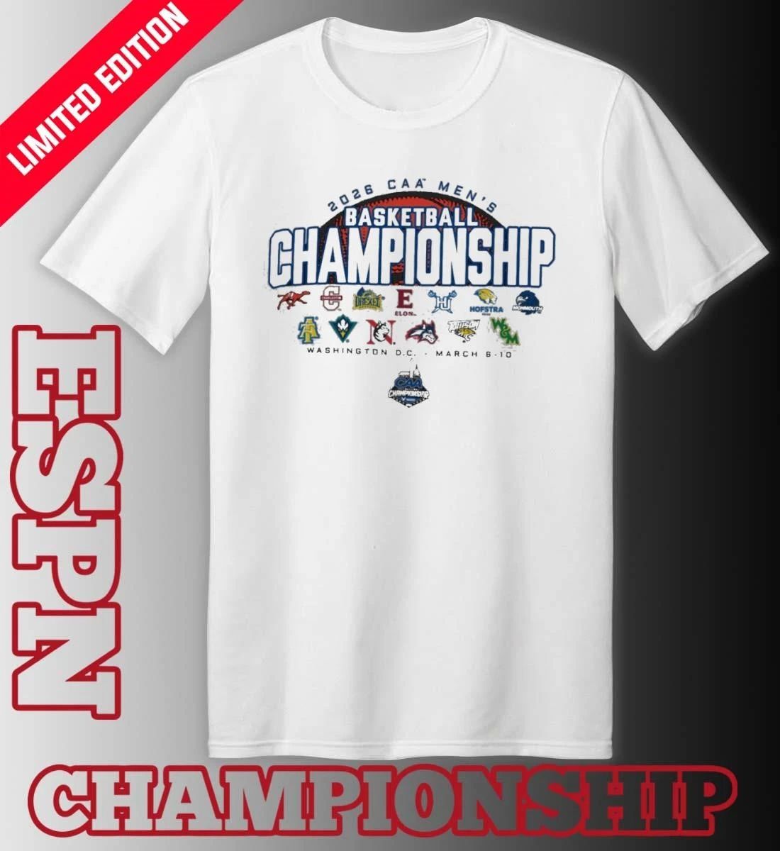 MArch 6-10 2026 CAA Men’s Basketball Championship T-Shirt