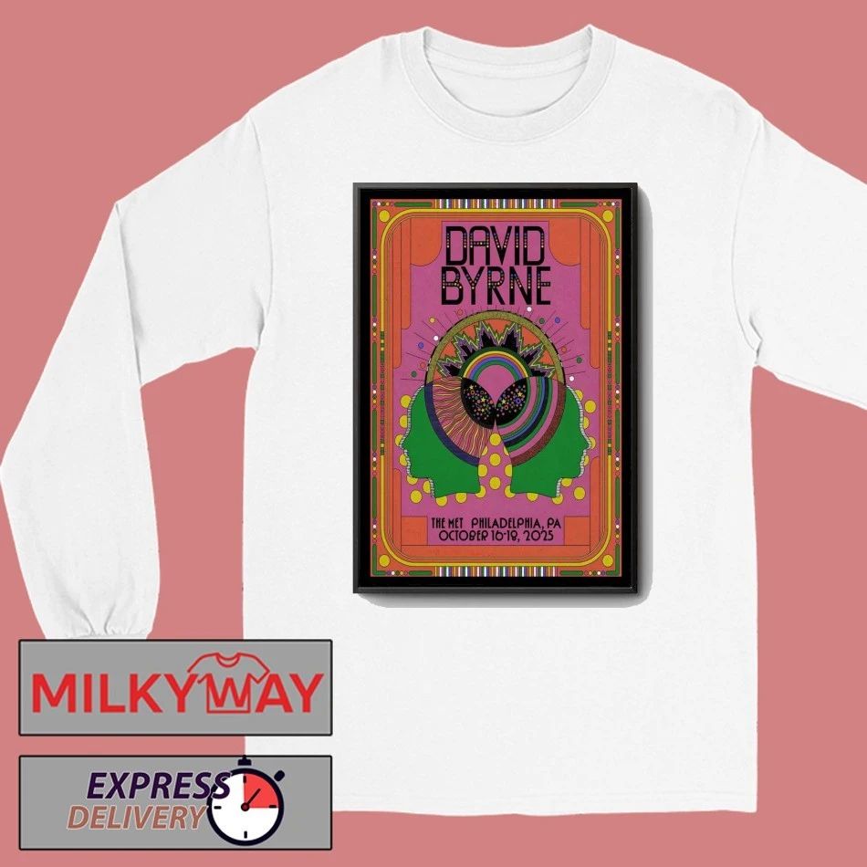 David Byrne Tour Philadelphia, PA 2025 Poster shirt