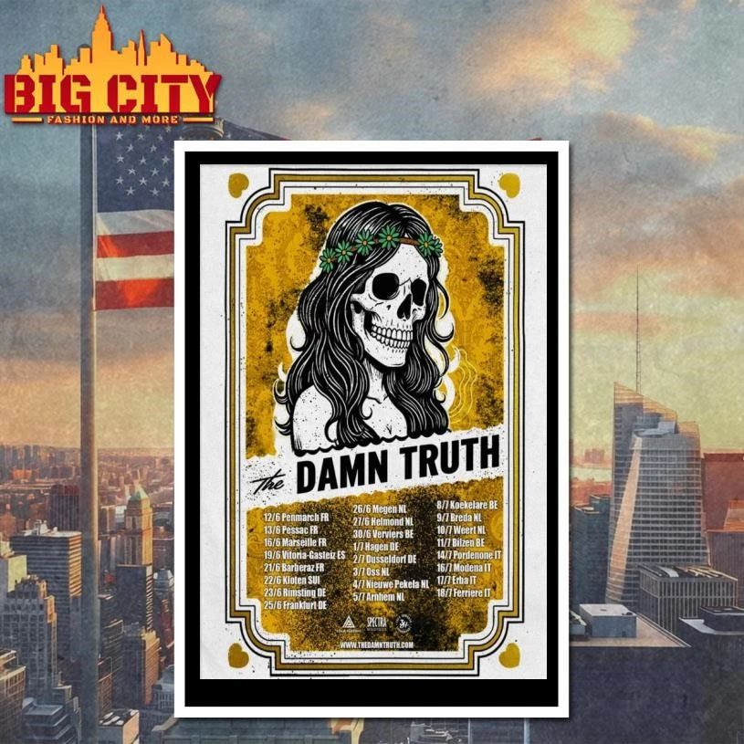 2026 The Damn Truth Europe Tour Poster Shirt