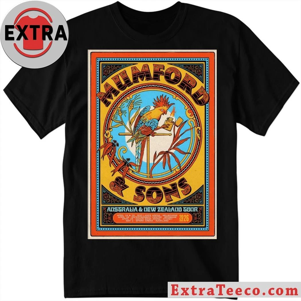Mumford And Sons Apr 28 2026 Brisbane Australia Poster Shirt