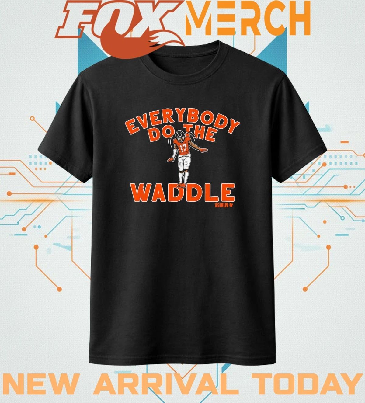 Jaylen Waddle Denver everybody do the waddle t-shirt