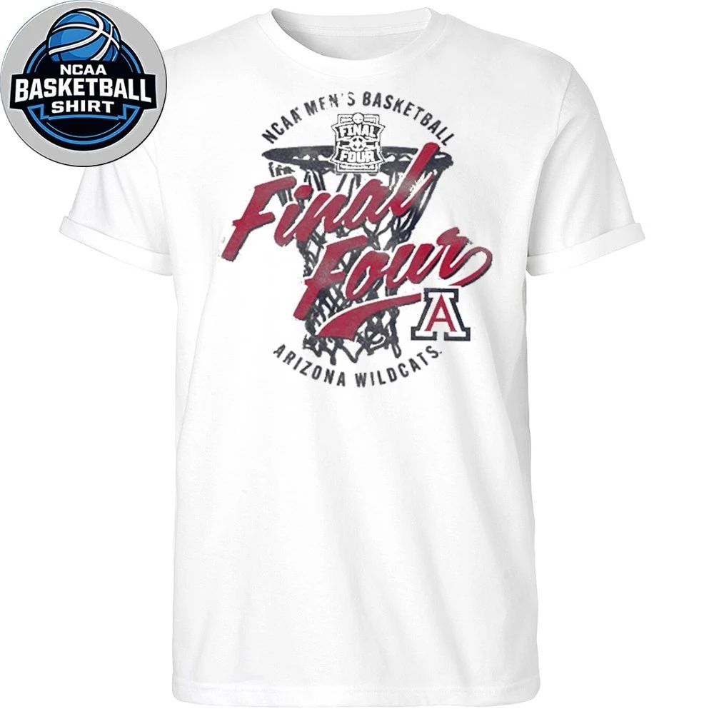 Arizona Wildcats Men’s Basketball 2026 Final Four 2 Hit Logo Graphic T-Shirt