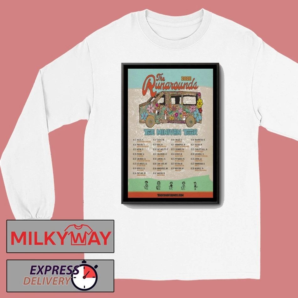 2026 The Runarounds The Minivan Tour Poster shirt
