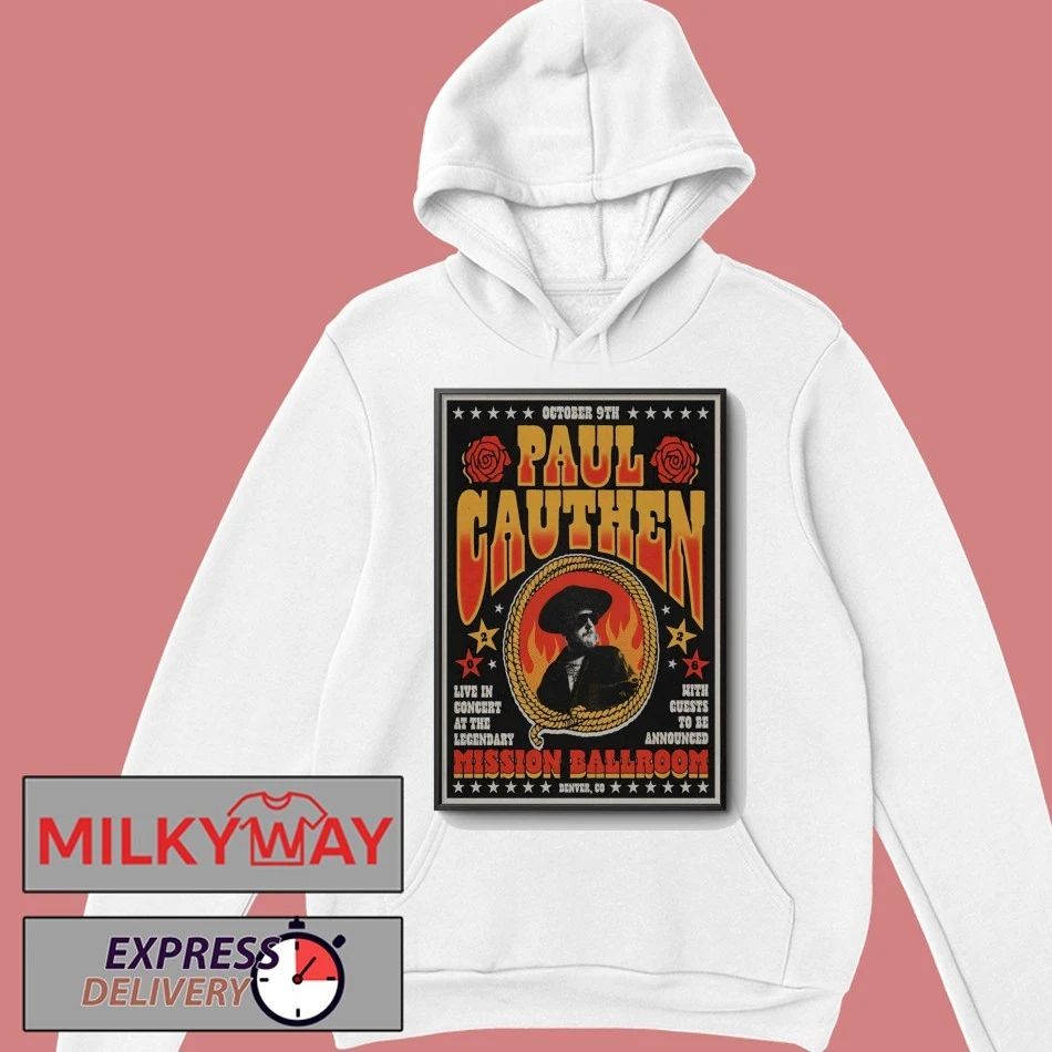 Paul Cauthen October 9 2026 At The Mission Ballroom Show Poster T-Shirt