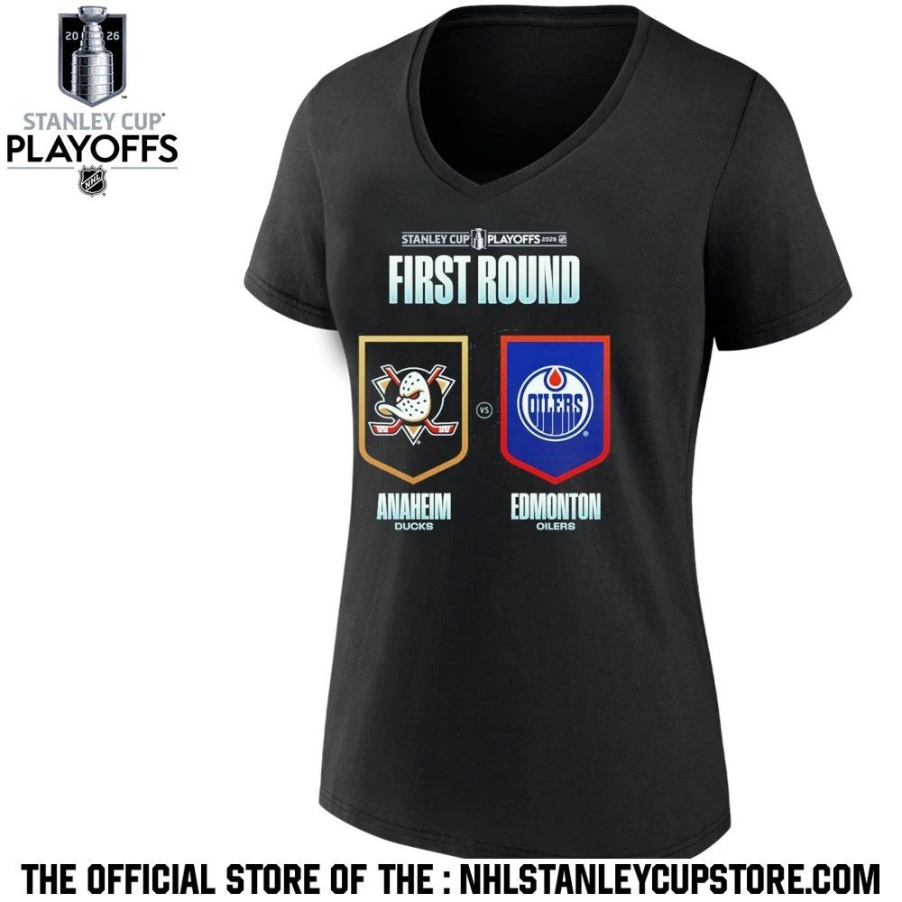 Edmonton Oilers vs Anaheim Ducks 2026 NHL Stanley Cup Playoffs First Round Shirt
