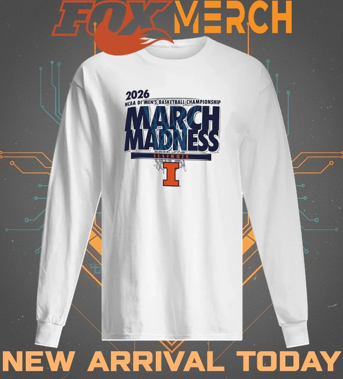 Illinois Fighting Illini 2026 NCAA DI Men’s Basketball Championship March Madness t-shirt