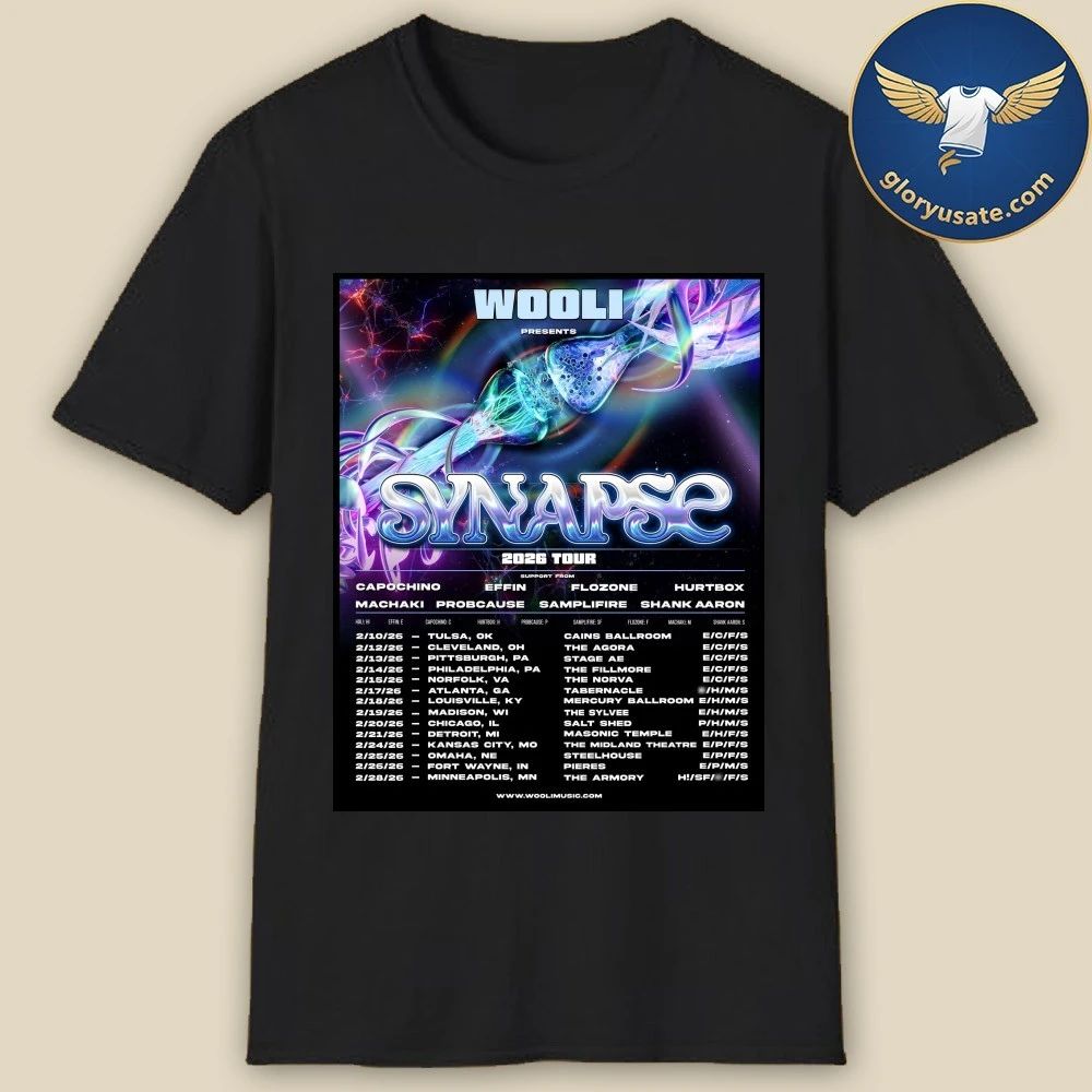 Wooli Presents Synapse 2026 Tour Poster Shirt