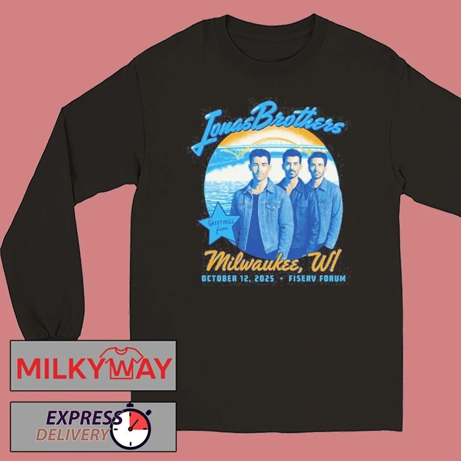 Milwaukee, WI Jonas Brothers Oct 12 2025 Fiserv Forum Shirt