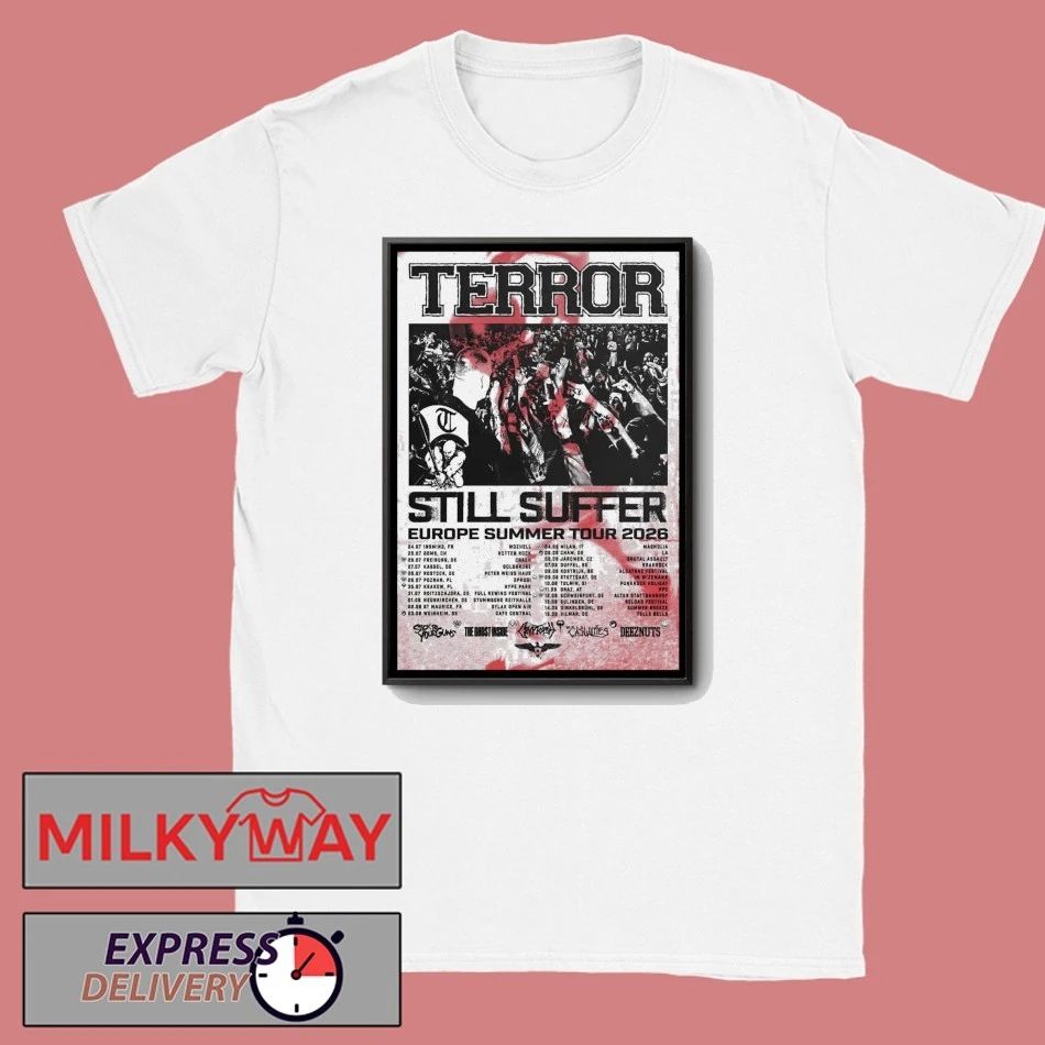 TERROR EU Summer Tour 2026 Poster shirt