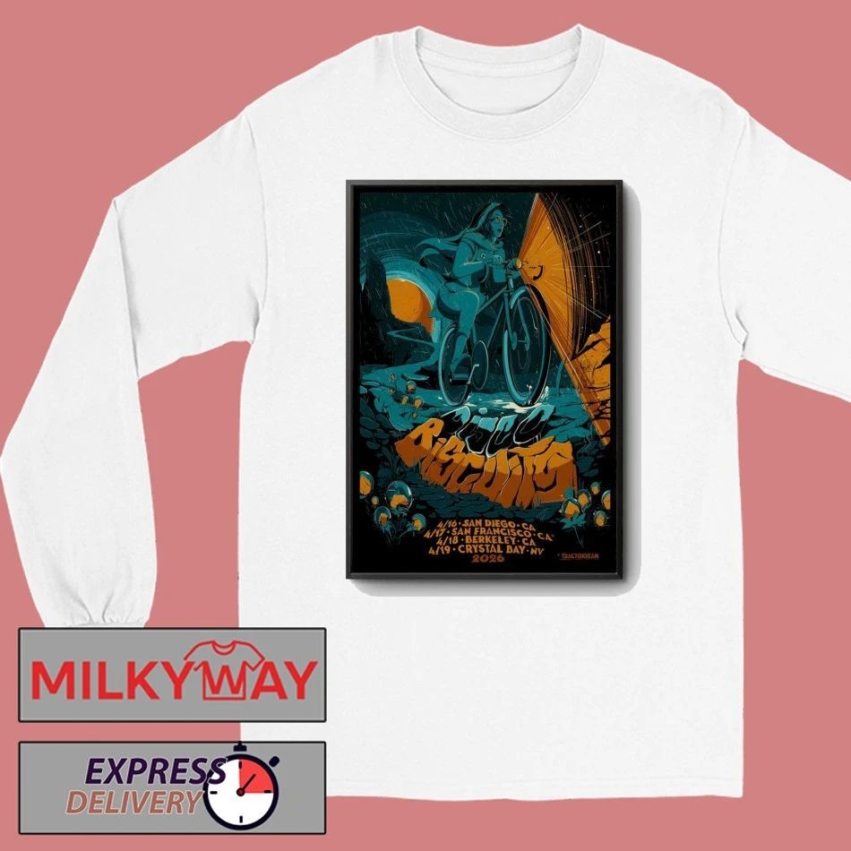 The Disco Biscuits Bicycle Day West Coast Tour 2026 Poster shirt