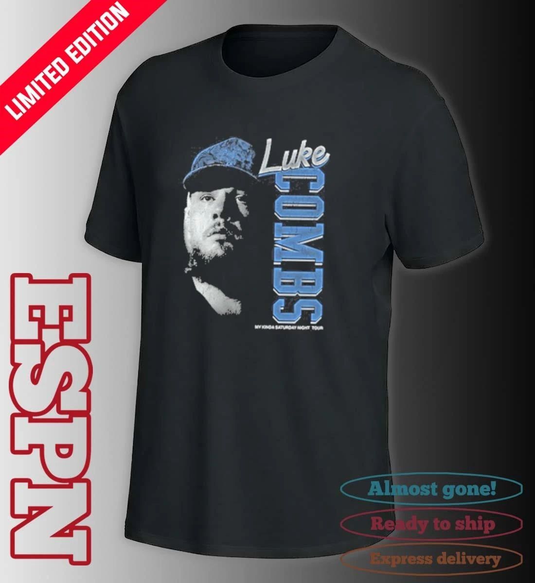 Luke Combs My Kinda Saturday Night Vintage Photo Tour Shirt