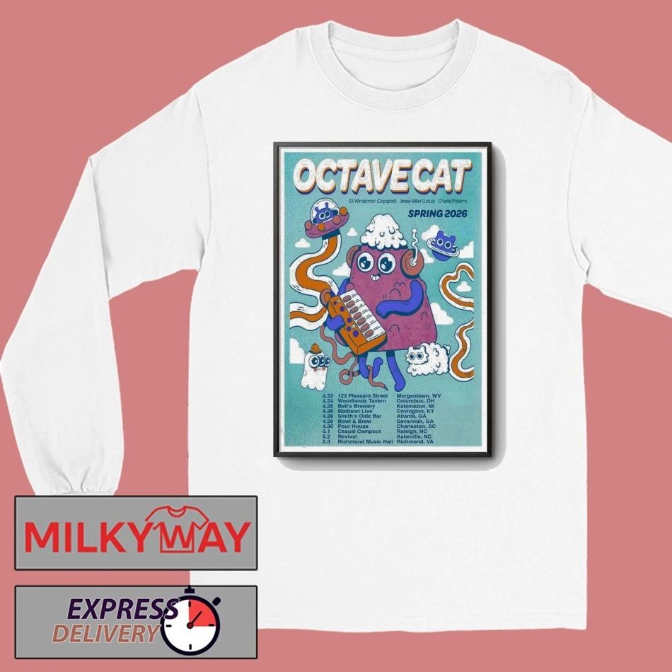 Octave Cat Tour Spring 2026 Poster shirt