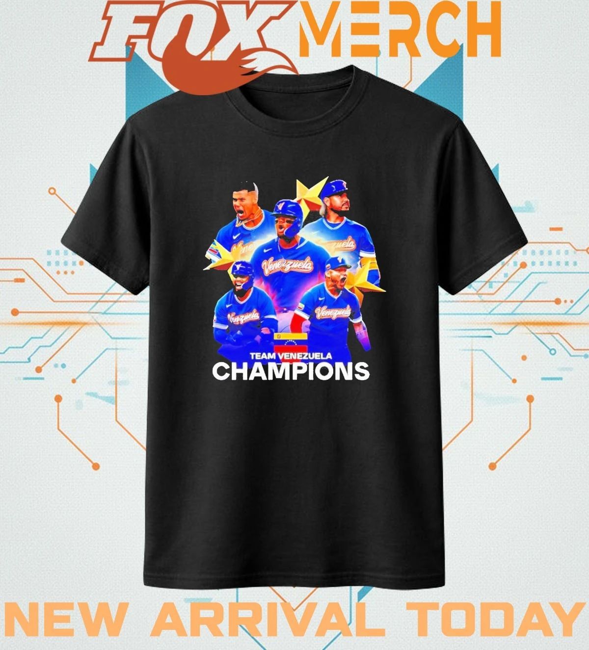 Team Venezuela baseball 2026 WBC Champions graphic t-shirt