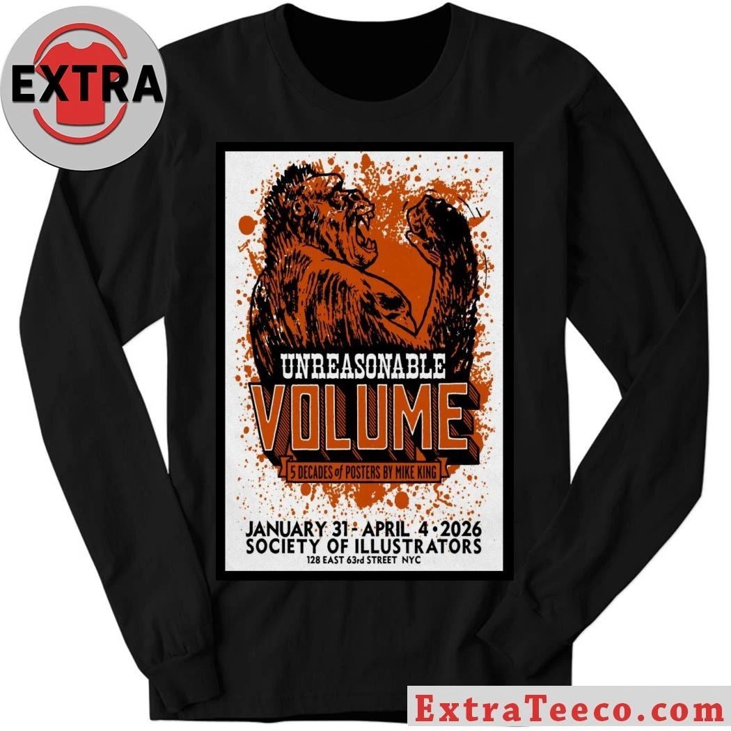 Original Five Decades of Posters by Mike King Society of Illustrators T-Shirt