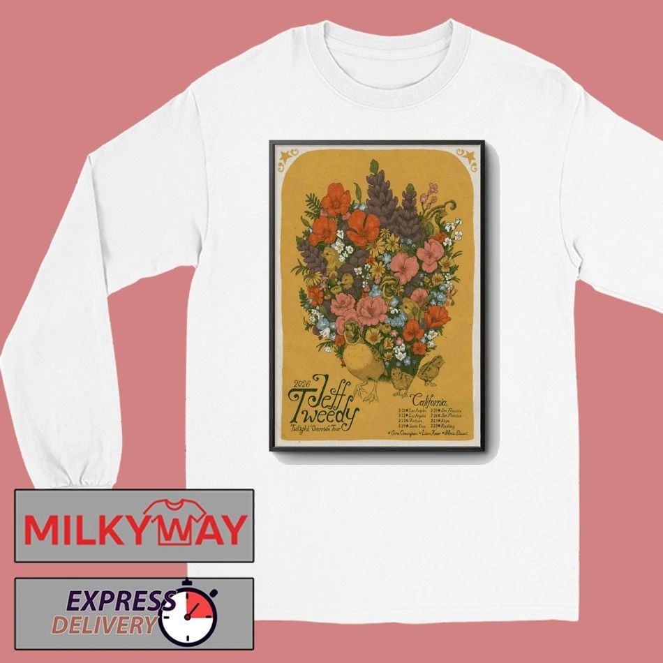 Jeff Tweedy Twilight Override California Tour 26 Poster shirt