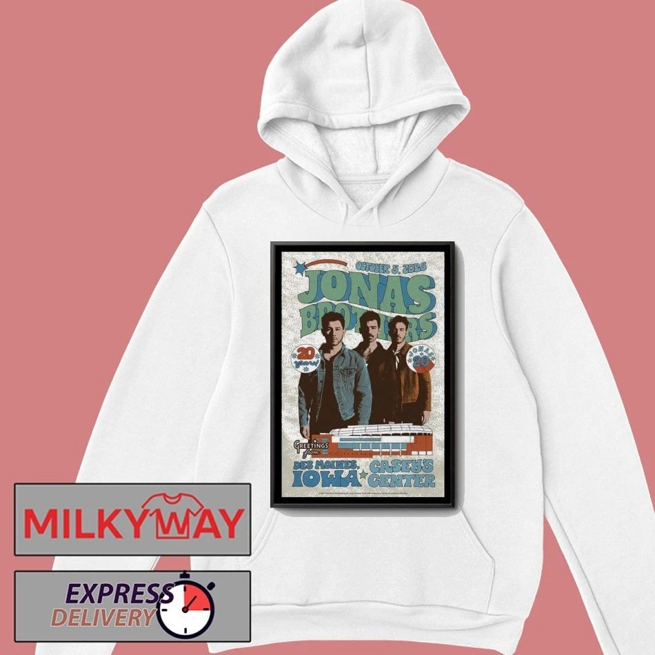 Jonas Brothers Fall Tour 2025 Des Moines, IA, USA Poster shirt