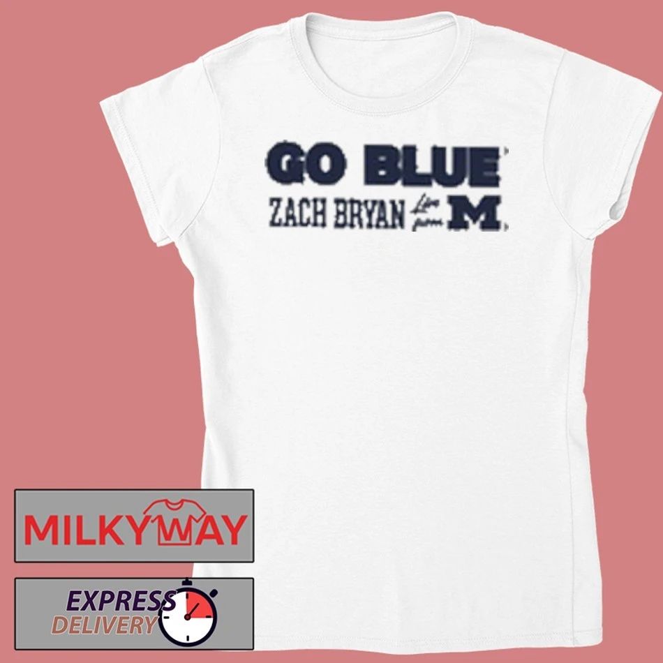 Go Blue Zach Bryan Live at Michigan 2025 shirt
