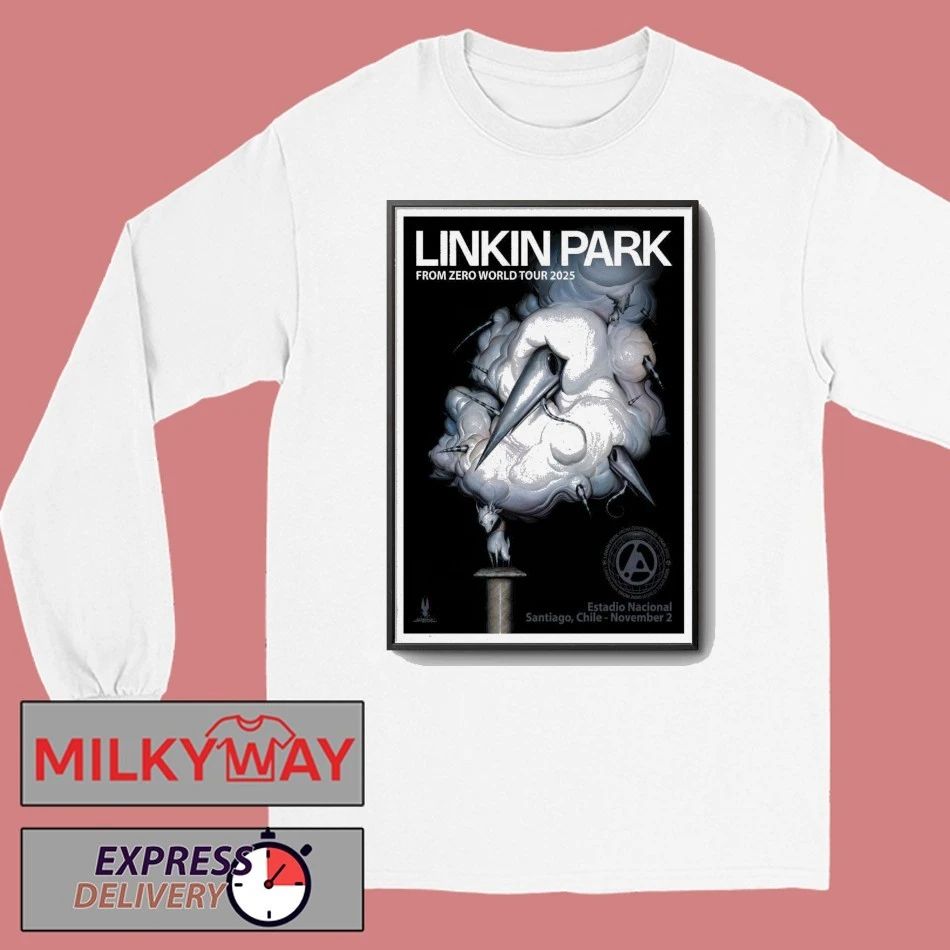 Linkin Park at Estadio nacional in Ñuñoa on Nov 02, 2025 Poster shirt