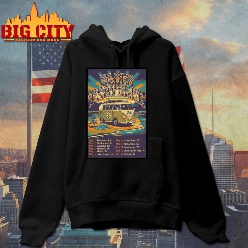 Blues Traveler Summer Tour 2026 Poster T-shirt