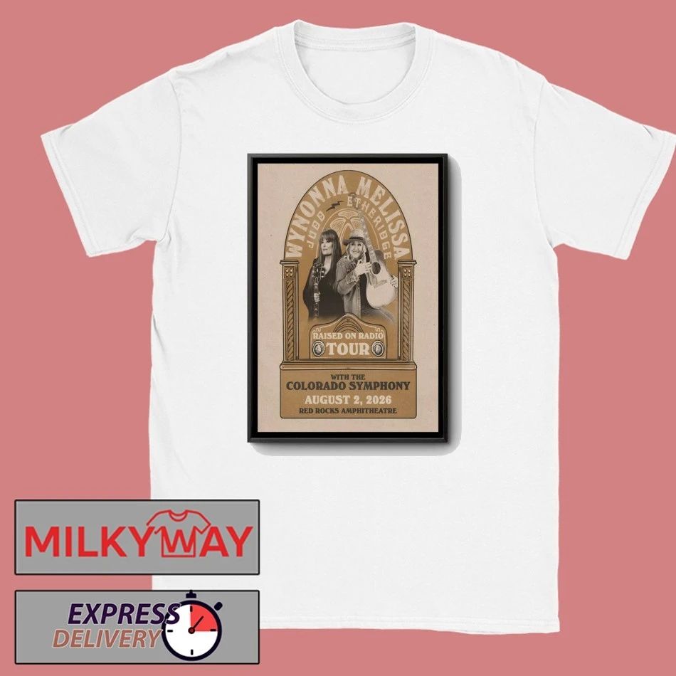 Wynonna Judd and Melissa Etheridge Red Rocks Show On Aug 2 2026 Poster shirt