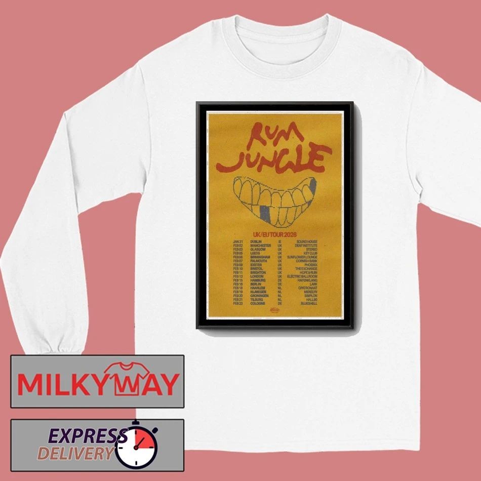 Rum Jungle Tour 2026 UK EU Poster shirt