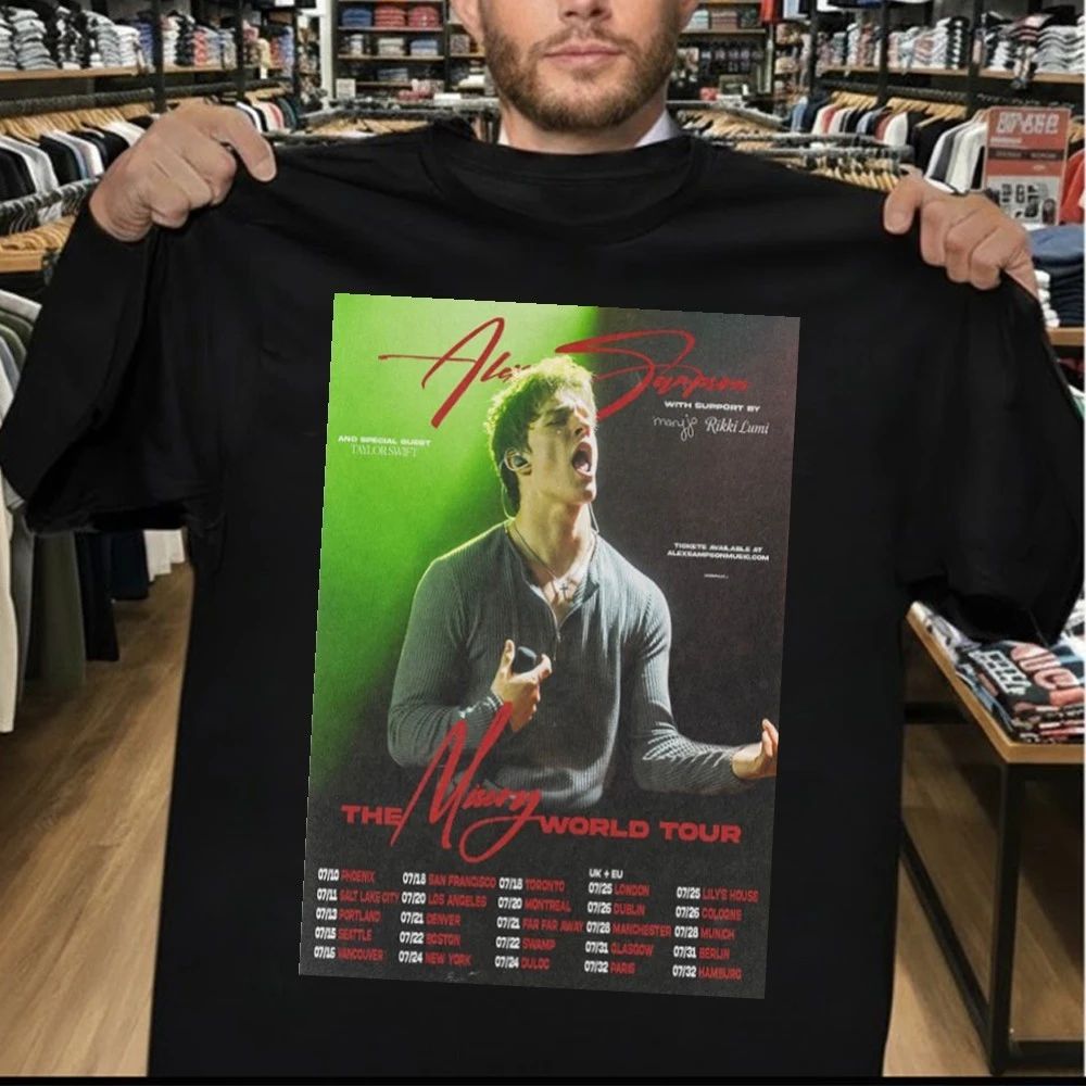 Alex Sampson The Misery World Tour 2026 Poster Shirt