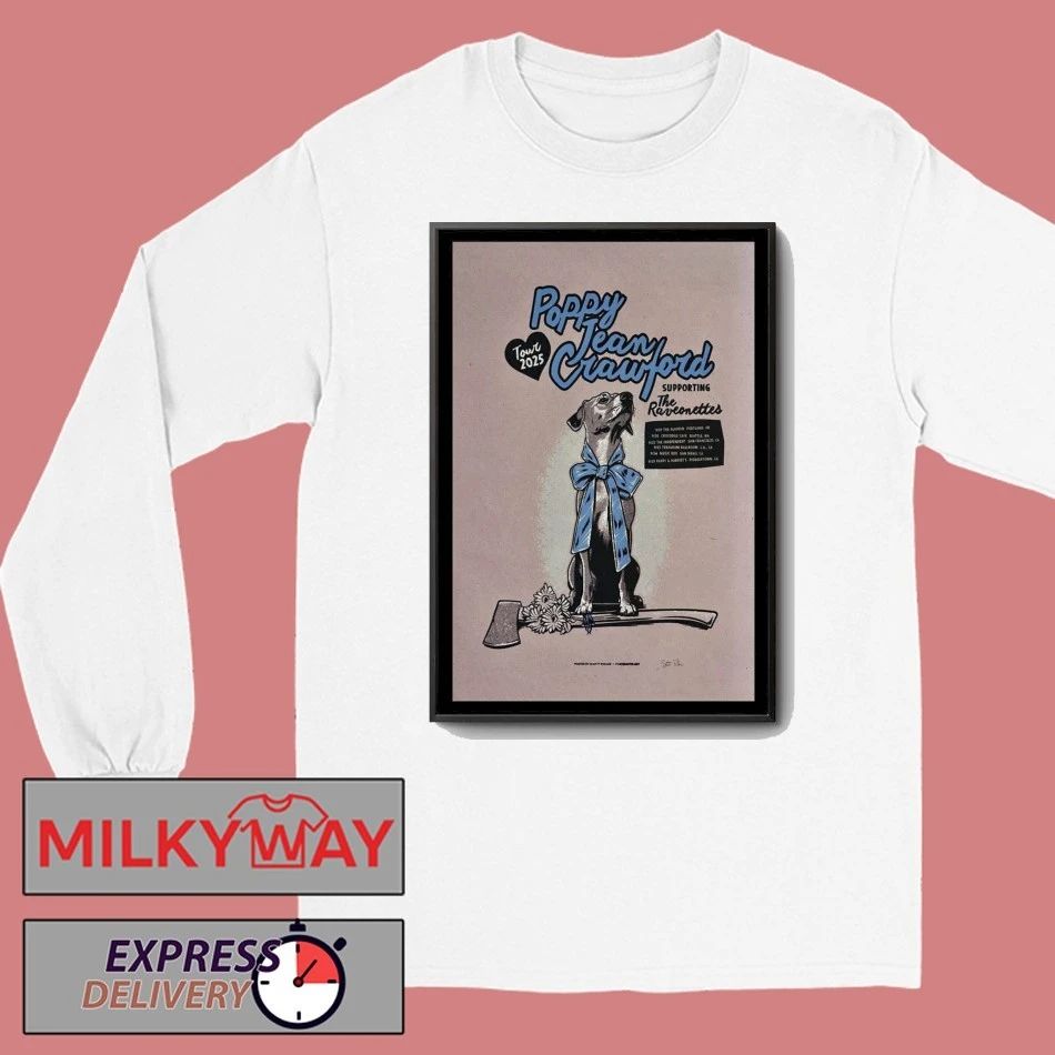 Poster Poppy Jean Crawford Tour September 2025 shirt