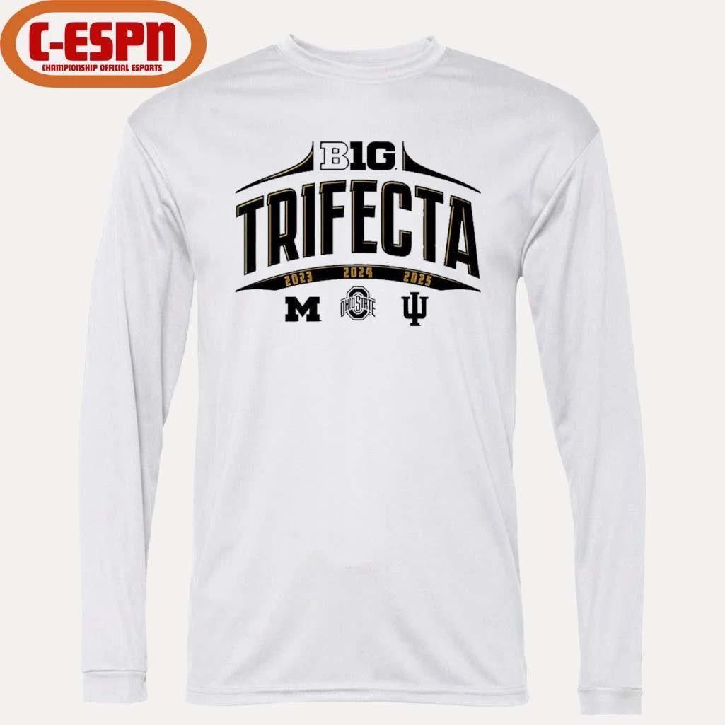 Big Ten Trifecta 2023, 2024, 2025 Shirt