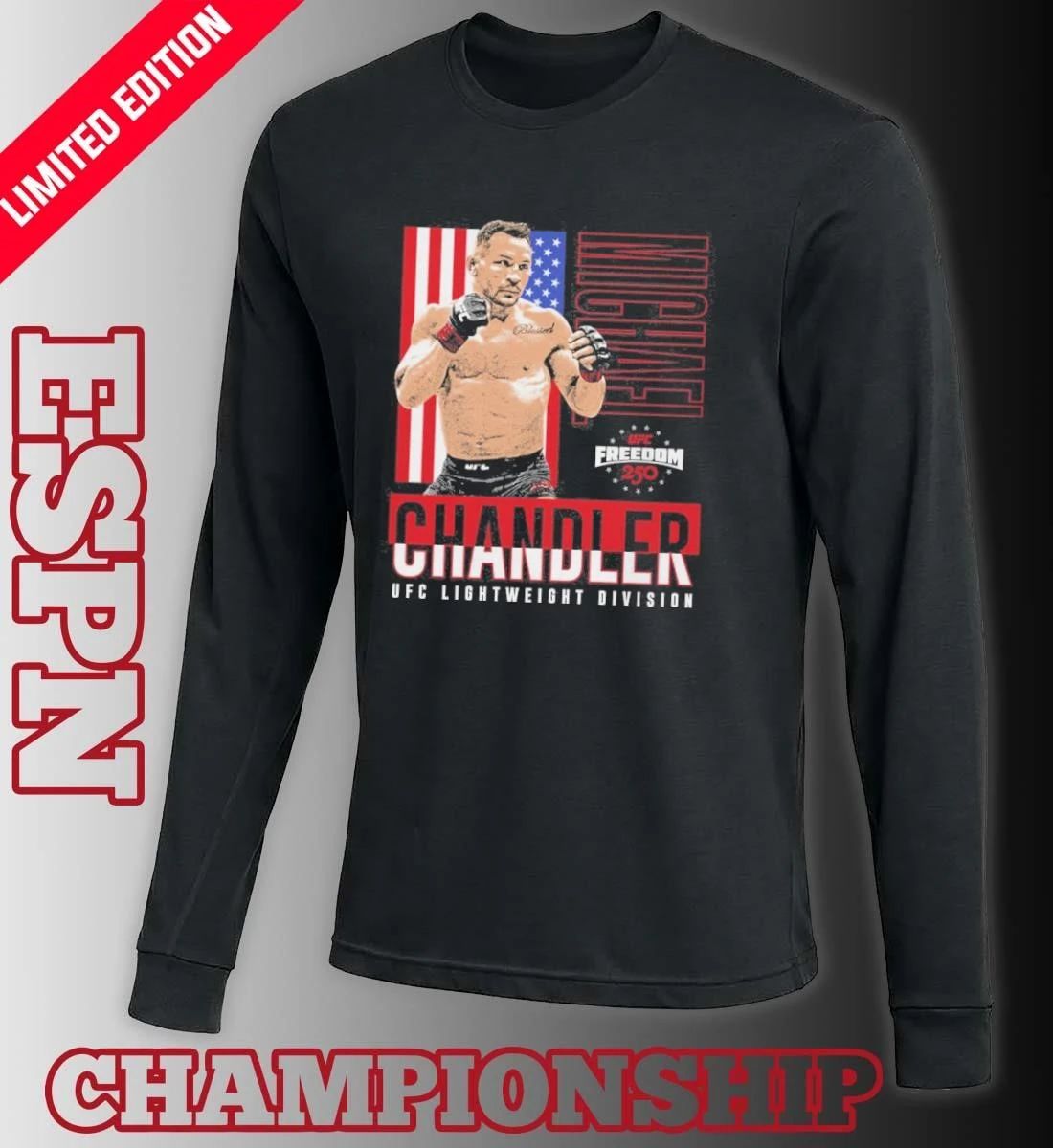 Michael Chandler UFC Freedom 250 Flag T-shirt
