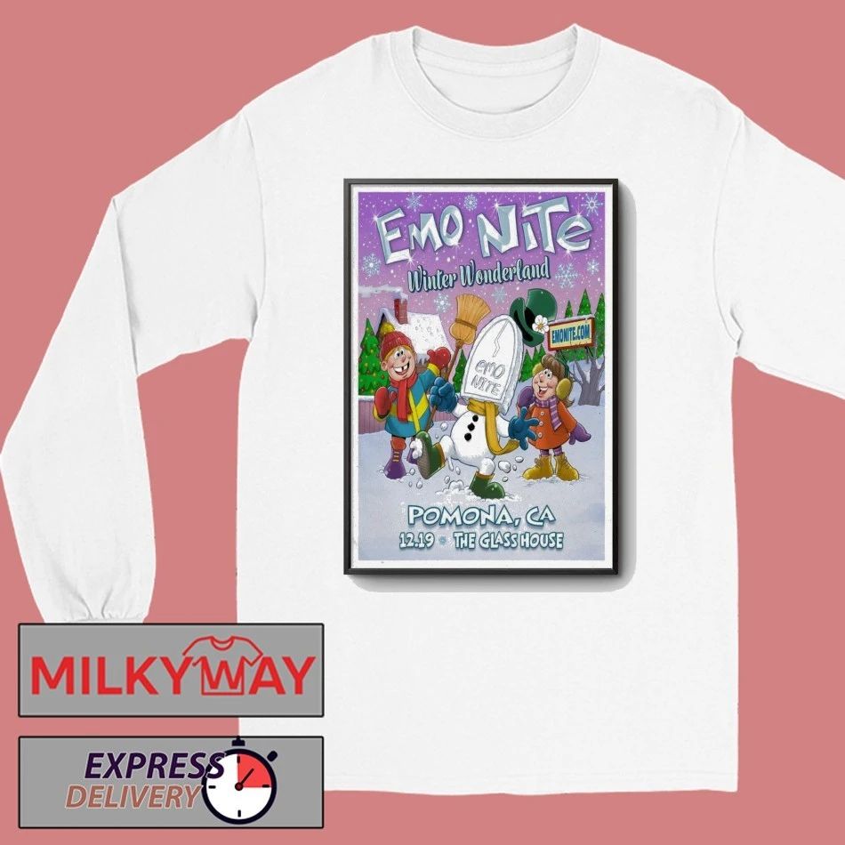 Emo Nite Dec 19 2025 The Glass House In Pomona CA Poster shirt