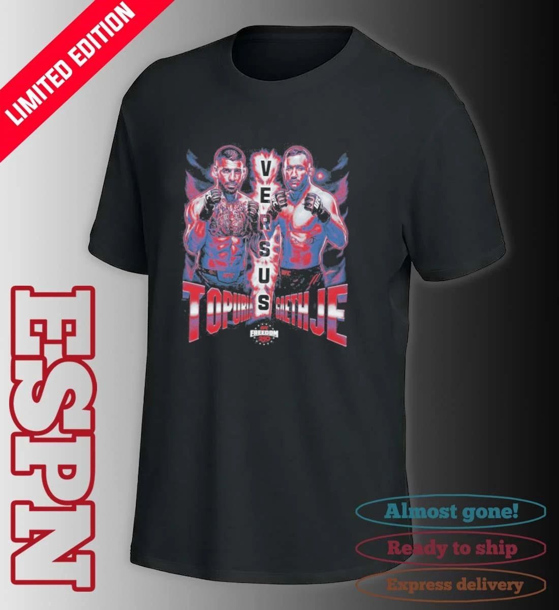 UFC Freedom 250 Ilia Topuria Vs. Justin Gaethje Matchup T-shirt