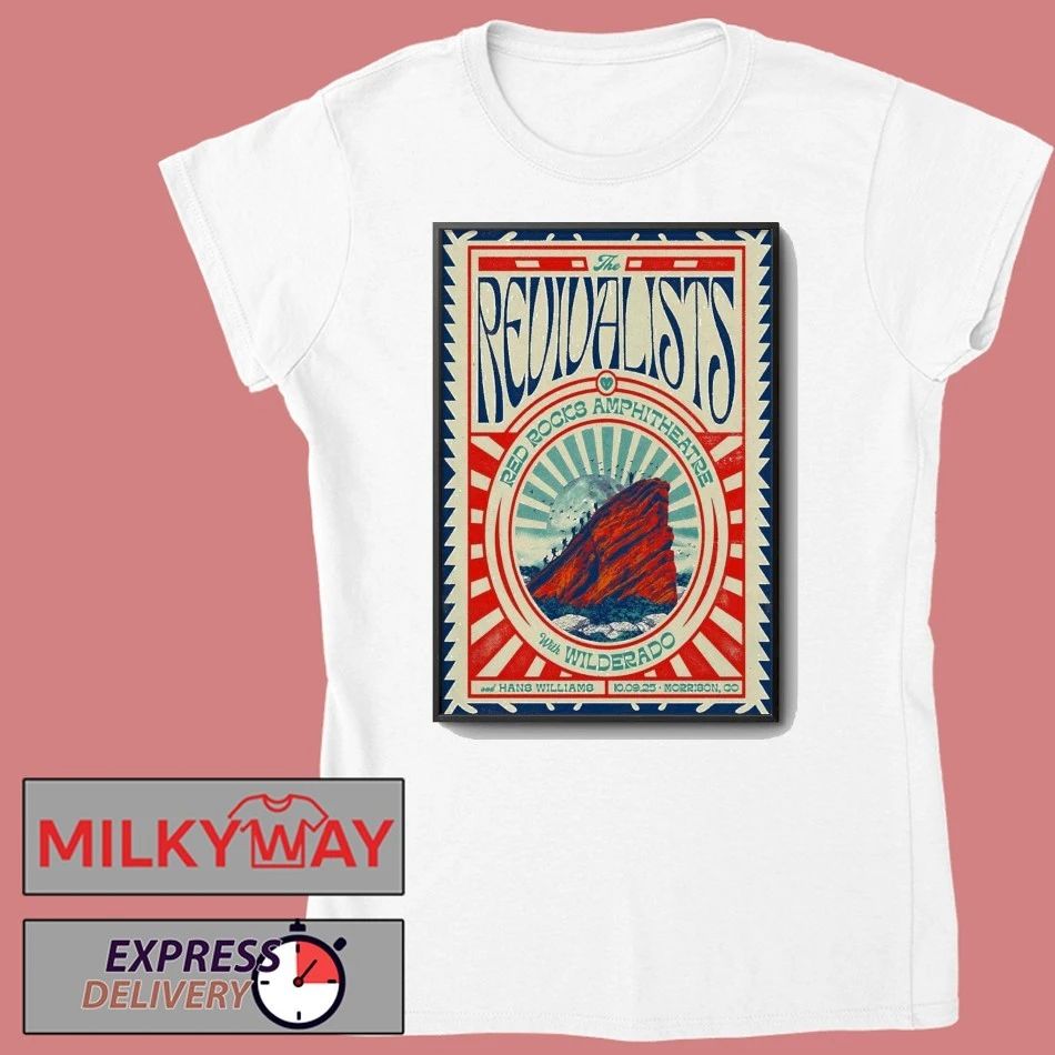 The Revivalists 10.9.2025 Red Rocks in Morrison CO Poster shirt