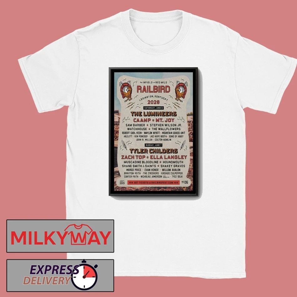 Railbird Festival Lexington, KY Poster shirt