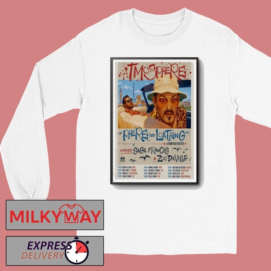 Atmosphere Poster Tour Apr & May Europe 2026 shirt